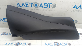 Tesla Model 3 18 right rear seat side trim - black leather, tears