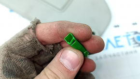 Left sun visor for Volvo XC90 16-23, gray, with backlight, without hook, needs cleaning, crack in mount, broken connector
