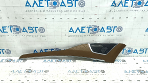 Molding for the front left door panel trim of a Volvo XC90 16-21, birch wood, with seat memory, backlit, scratches