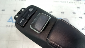 Lexus ES300h ES350 13-18 black leather display control joystick, worn