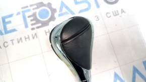 Lexus ES300h ES350 13-15 black leather gear knob with chrome, worn, scratches