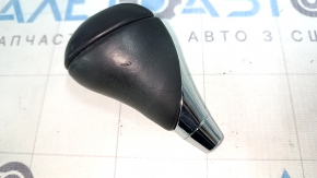 Lexus ES300h ES350 13-15 black leather gear knob with chrome, worn, scratches