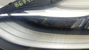 Tesla Model 3 18-20 LED Left Front Headlight with Mount, Sand, and Scratches