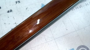 Door trim molding, front left, Lexus ES300h ES350 13-15, light wood, scratches