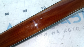 Door trim molding, front left, Lexus ES300h ES350 13-15, light wood, scratches