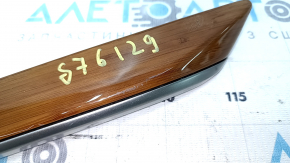 Door trim molding, rear left, Lexus ES300h ES350 13-15, light wood, scratches