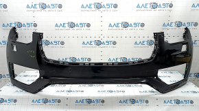 Volvo XC90 16-19 front bumper, bare, with headlight washer and no park assist, black, scratches
