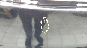 Volvo XC90 16-19 front bumper, bare, with headlight washer and no park assist, black, scratches