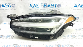 Left front headlight assembly for Volvo XC90 16-18 LED, polished, web-like
