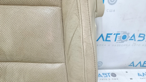 Driver's seat cushion upholstery for a Lexus ES300h ES350 13-18 beige leather, heated and ventilated, cracked leather, dry-cleanable