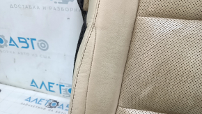 Driver's seat cushion upholstery for a Lexus ES300h ES350 13-18 beige leather, heated and ventilated, cracked leather, dry-cleanable