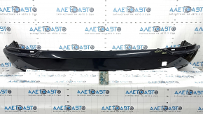 The bare lower rear bumper of the Volvo XC90 16-23, for parking sensors, black, scratches