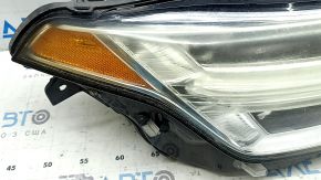 Volvo XC90 16-17 LED right front headlight assembly, polished, web-like finish