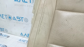 Lexus ES300h ES350 13-18 passenger seat cushion upholstery, beige leather, heated and ventilated, cracked leather, dry cleanable