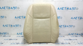 Lexus ES300h ES350 13-18 passenger seat back upholstery, beige leather, heated and ventilated, cracked leather, dry cleanable