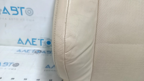 Lexus ES300h ES350 13-18 passenger seat back upholstery, beige leather, heated and ventilated, cracked leather, dry cleanable