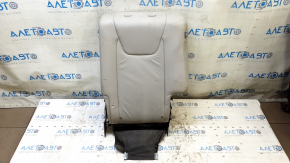 Left rear seat back, 2nd row, Lexus RX350 RX450h, 10-12, gray leather, perforated, dry-cleanable, dents, tear