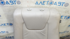 Left rear seat back, 2nd row, Lexus RX350 RX450h, 10-12, gray leather, perforated, dry-cleanable, dents, tear
