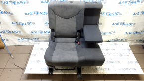 Right rear seat backrest, 2nd row, Toyota Prius V 12-14, dark gray velour, with armrest, scratches on the back, needs cleaning