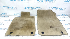 Set of floor mats for Lexus ES300h ES350 13-15, cloth, beige, dry-cleanable