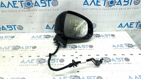 Right side mirror assembly for Volvo XC90 16-23, 15+4 pins, turn signal, heated, auto-dimming, BSM, camera, black