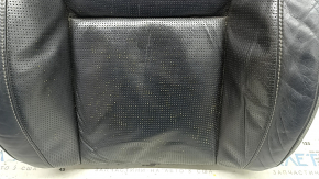Volvo XC90 16-25 driver's seat back upholstery, black nappa leather, perforated, heated and ventilated, dry cleanable, scratches, creases