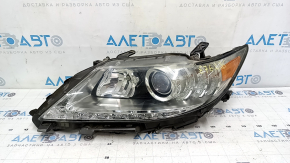 Left front headlight assembly for Lexus ES300h ES350 13-15 pre-rest xenon + LED DRL, sand-finished, for polishing