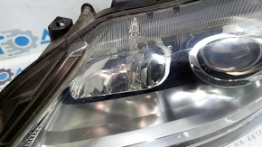 Left front headlight assembly for Lexus ES300h ES350 13-15 pre-rest xenon + LED DRL, sand-finished, for polishing