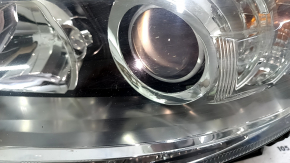 Left front headlight assembly for Lexus ES300h ES350 13-15 pre-rest xenon + LED DRL, sand-finished, for polishing