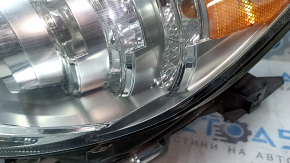Left front headlight assembly for Lexus ES300h ES350 13-15 pre-rest xenon + LED DRL, sand-finished, for polishing