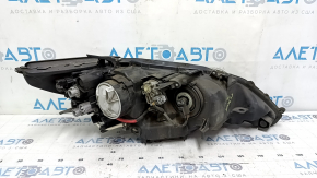 Left front headlight assembly for Lexus ES300h ES350 13-15 pre-rest xenon + LED DRL, sand-finished, for polishing
