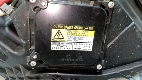 Left front headlight assembly for Lexus ES300h ES350 13-15 pre-rest xenon + LED DRL, sand-finished, for polishing