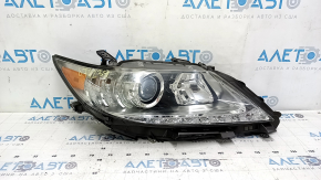 Right front headlight assembly for Lexus ES300h ES350 13-15 pre-rest xenon + LED DRL, sand-coated, for polishing