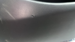 Tesla Model 3 18-20 black leather rear right door panel with speaker, window control, and door release button, leather tears
