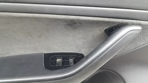 Tesla Model 3 18-20 front left door panel, black leather, Alcantara insert, leather armrest, with window control and door opening button
