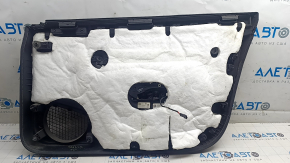 Tesla Model 3 18-20 front left door panel, black leather, Alcantara insert, leather armrest, with window control and door opening button
