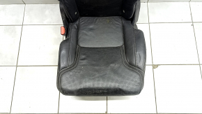 Left rear seat Volvo XC90 16-23 black leather for 3 rows, needs cleaning, dented