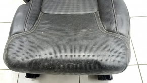 Left rear seat Volvo XC90 16-23 black leather for 3 rows, needs cleaning, dented