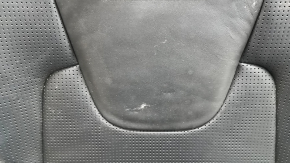 Left rear seat Volvo XC90 16-23 black leather for 3 rows, needs cleaning, dented