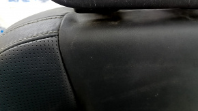 Left rear seat Volvo XC90 16-23 black leather for 3 rows, needs cleaning, dented