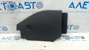 Right side center console trim for Hyundai Ioniq 17-22 HEV, PHEV, black, crack in mount, scratches