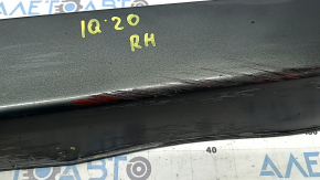 Right side sill for a Hyundai Ioniq 17-22 without a mudguard, black, broken mount, scratches