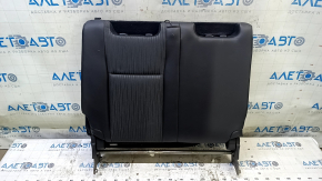 Backrest of the rear row of seats, 3rd row, right, Toyota Highlander 14-19, combined leather, black
