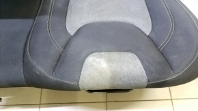 Rear seat, 2nd row, left, Jeep Cherokee KL 14-15, cloth, black with gray inserts, with belt and armrest, for cleaning