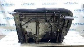 Rear seat, 2nd row, left, Jeep Cherokee KL 14-15, cloth, black with gray inserts, with belt and armrest, for cleaning