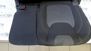 Rear seat, 2nd row, Jeep Cherokee KL 14-15, black cloth with gray inserts, dry cleanable