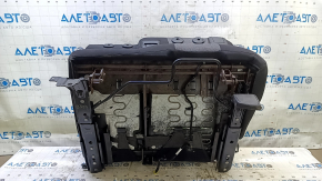 Rear seat, 2nd row, Jeep Cherokee KL 14-15, black cloth with gray inserts, dry cleanable