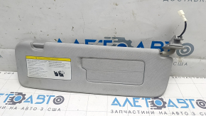 Tesla Model 3 right visor (18mm) - gray, no hook, needs cleaning, scratches on the mirror