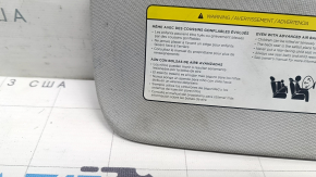 Tesla Model 3 right visor (18mm) - gray, no hook, needs cleaning, scratches on the mirror