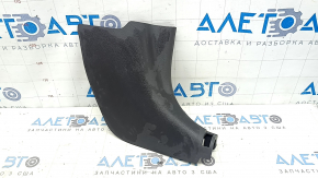 Hyundai Ioniq 17-22 black, worn front pillar trim, lower right